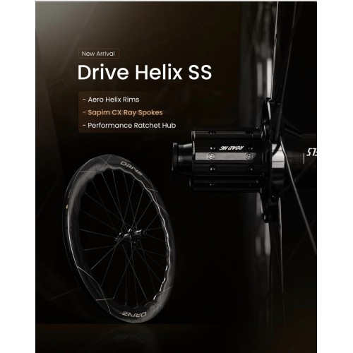 ELITEWHEELS Drive Helix 碟剎碳纖輪組-HG